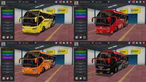 Livery BUSSID SR2 Facelift HD Prime by MD Creation