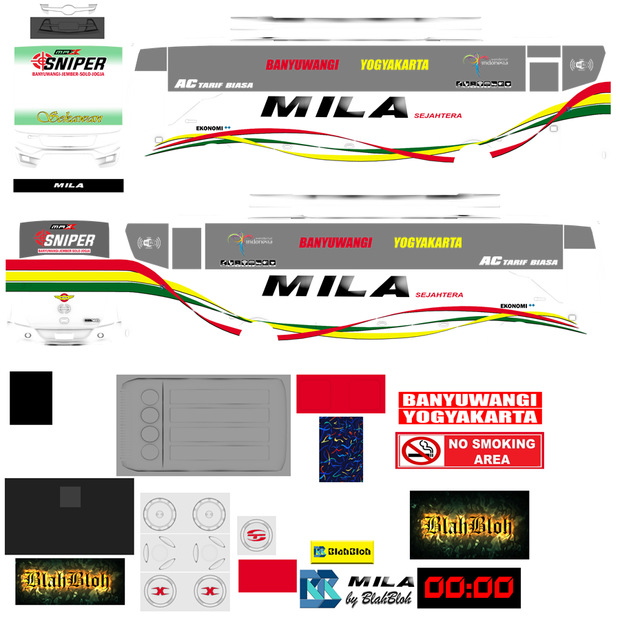 Livery BUSSID TENTREM MAX BY WSP Mila Sejahtera