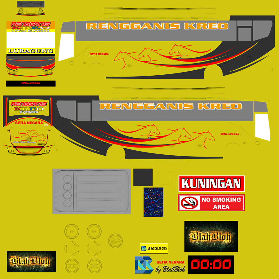 Livery BUSSID TENTREM MAX BY WSP SN Rengganis