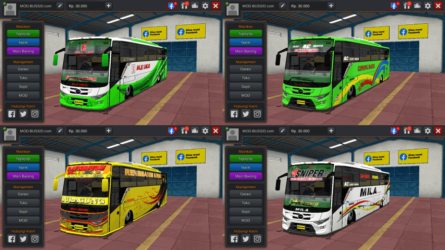Livery BUSSID Tentrem Max by WSP