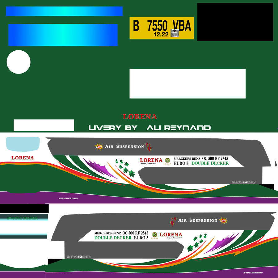 Livery BUSSID JB3+ SDD Facelift by MD Creation Lorena