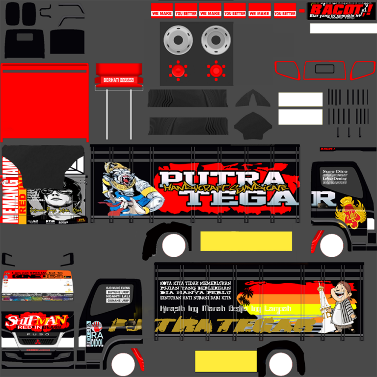 Download Livery BUSSID Truck Canter V2 Varian A, B, C, D by Mukhlas