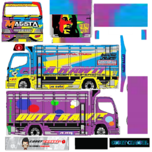 Livery BUSSID Truck Mitsubishi Fuso Canter by BMI Magista