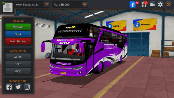 MOD Bus JB3+ SHD Agam Tungga Jaya by MD Creation