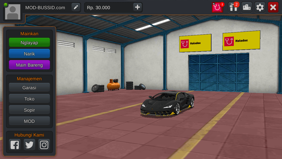 MOD BUSSID Mobil Lamborghini Centenario