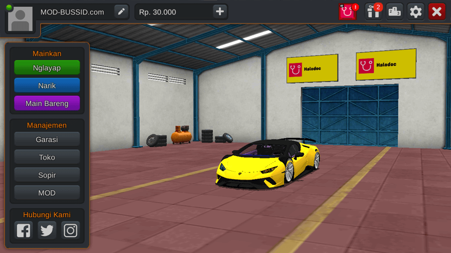 MOD BUSSID Mobil Lamborghini Huracan