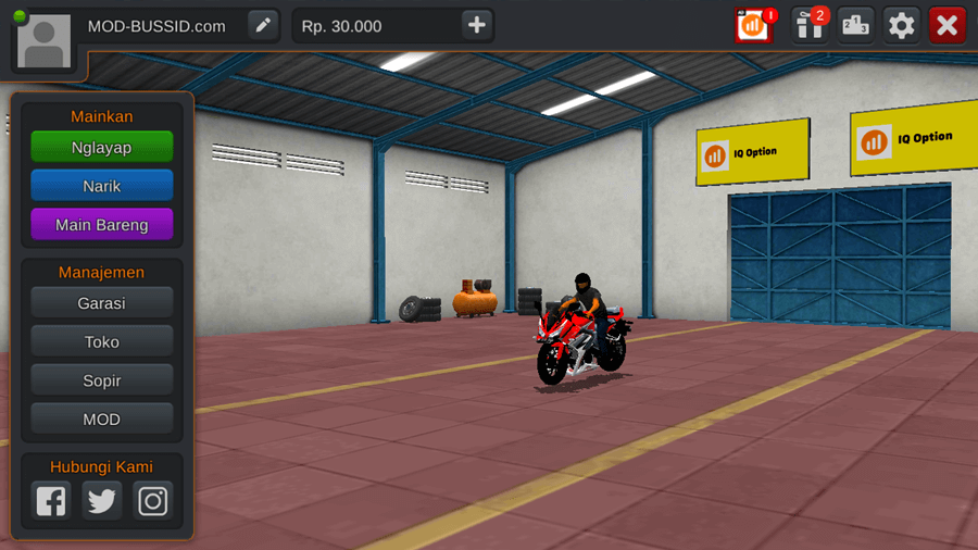 MOD BUSSID Motor Honda CBR 150 Knalpot Racing