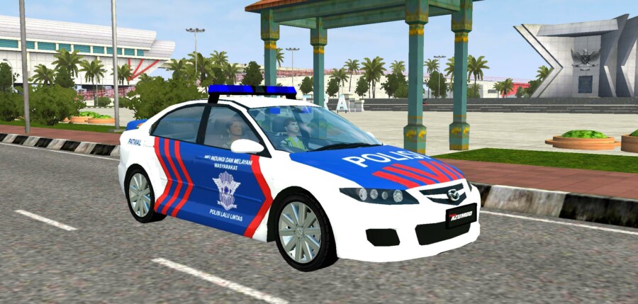 MOD BUSSID Mobil Polisi Mazda 6
