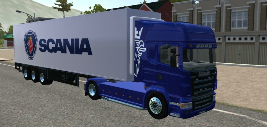 MOD BUSSID Truck Container Scania