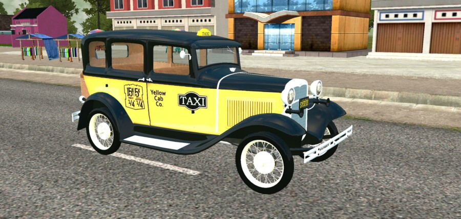 MOD BUSSID Mobil Ford Taxi 1931
