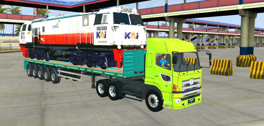 MOD BUSSID Truck Hino 700 Angkut KAI CC 206