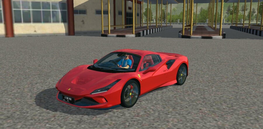 MOD BUSSID Mobil Ferrari F8 Spider