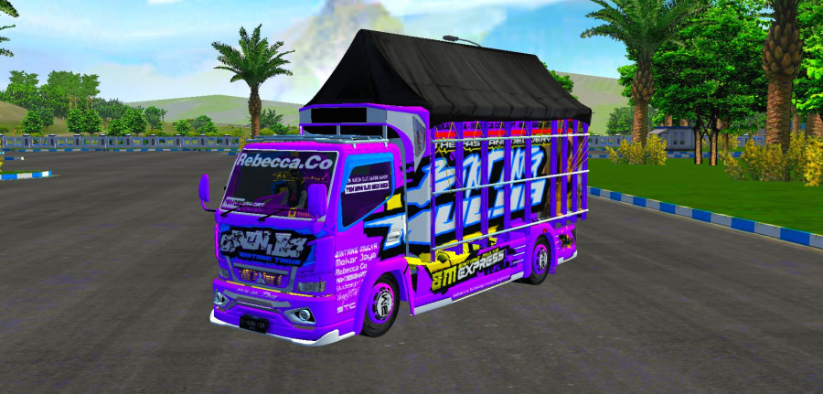 MOD BUSSID Truck Canter 010 Full Box Mbois