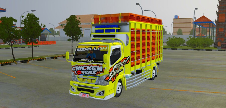 MOD BUSSID Truck Canter Ayam Custom by Budesign