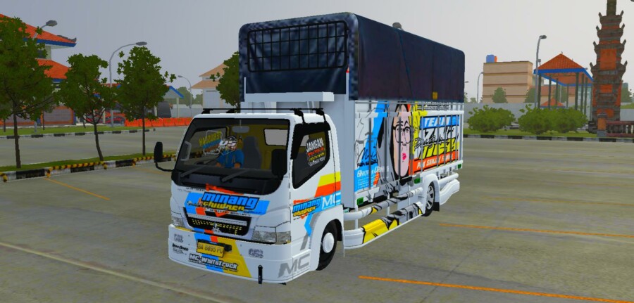MOD BUSSID Truck Canter HDL Zivanez Team by Budesign