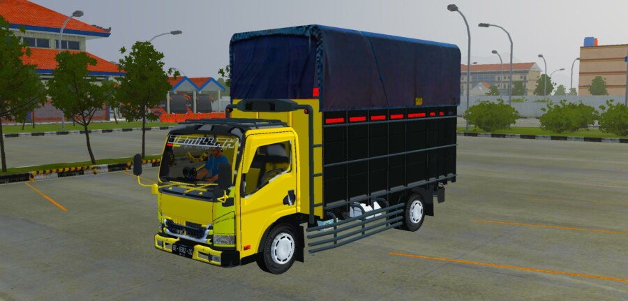 MOD BUSSID Truck Canter Trondol Terpal Kotak by Budesign