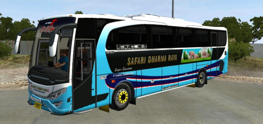 Bus Safari Dharma Raya JBHD Alcoa Full Variasi